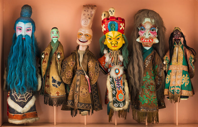 <b>A GROUP OF TWELVE PUPPETS</b>