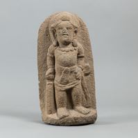 <b>FOUR BRONZE FIGURINES OF A BODHISATTVA, KUBERA AND NANDI</b>