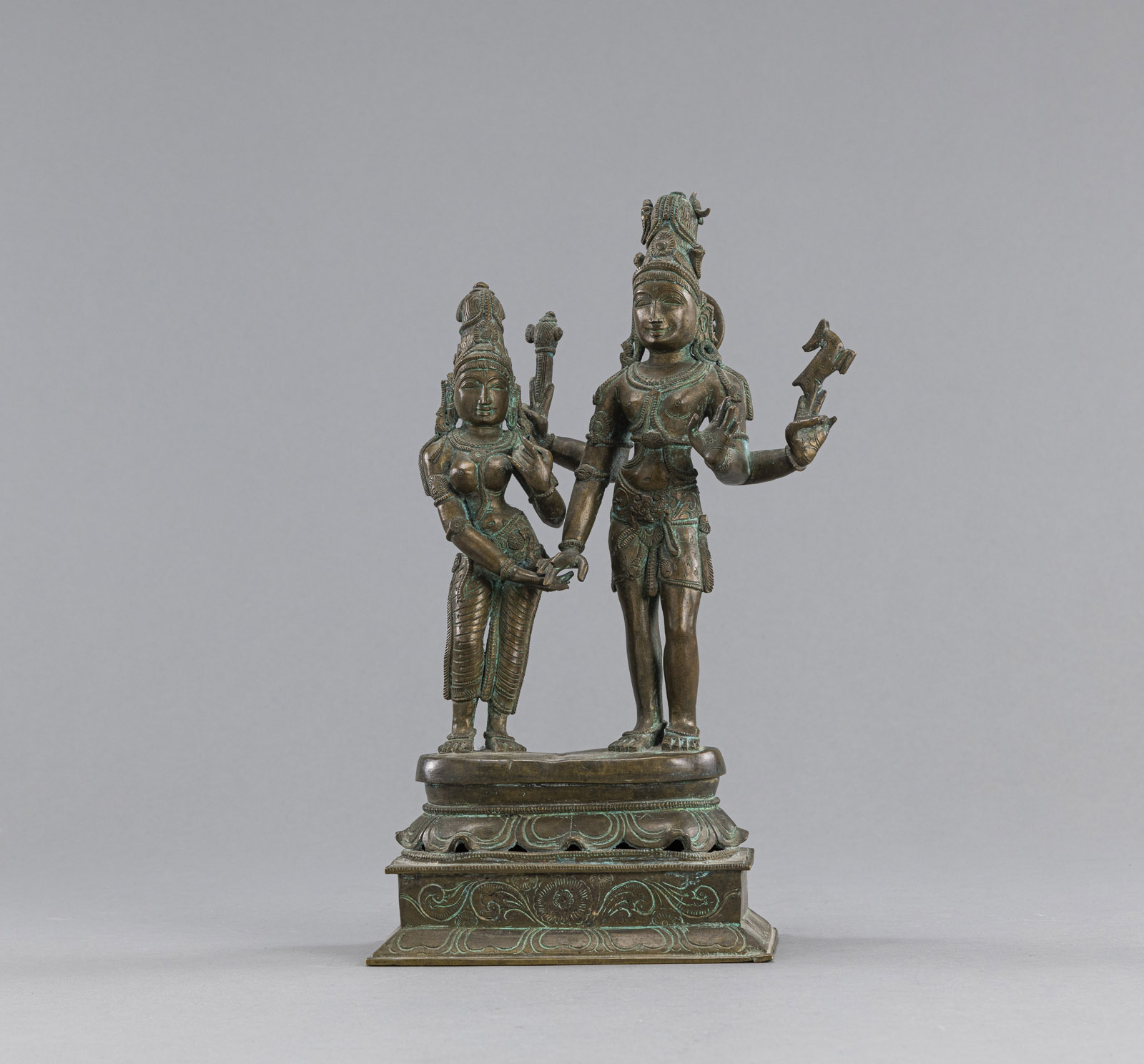 <b>Bronzegruppe mit Darstellung des Chandrashekhara und Uma</b>