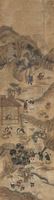 <b>ANONYMOUS PAINTING ON PAPER DEPICTING MIAO PEOPLE'S DAILY LIFE (MIAOREN TU) AND INSCRIBED WITH A PARAGRAPH DESCRIBING THE SCENE</b>