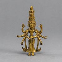 <b>A GILT-BRONZE FIGURE OF AVALOKITESHVARA</b>