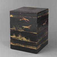 <b>A FIVE-TIERED LACQUER BOX 'JÛBAKO'</b>