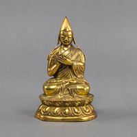 <b>A REPOUSSÉ FIGURE OF TSONGKHAPA</b>