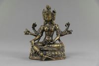 <b>A BRONZE FIGURE OF USHNISHAVIJAYA</b>