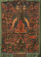 <b>THANGKA OF THE WESTERN PARADISE OF AMITHABA - SUKHAVATI</b>