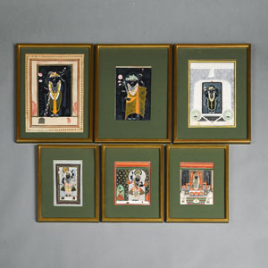 <b>SIX MINIATURE FIGURE PAINTINGS</b>