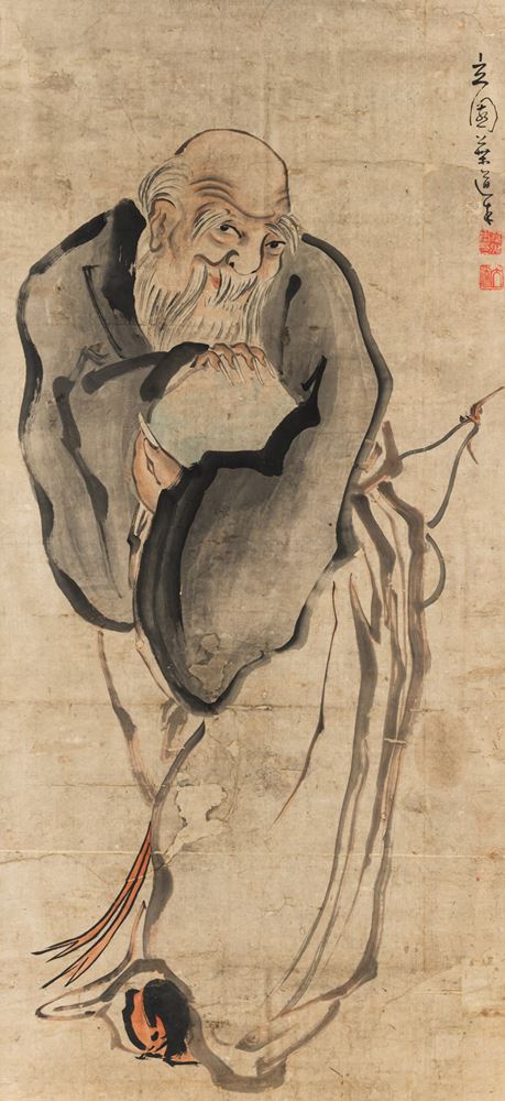 <b>GEN’EN YÔDÔ: A PAINTING OF TÔBÔSAKU (DONGFANG SHUO), INK AND LIGHT COLOURS ON PAPER</b>