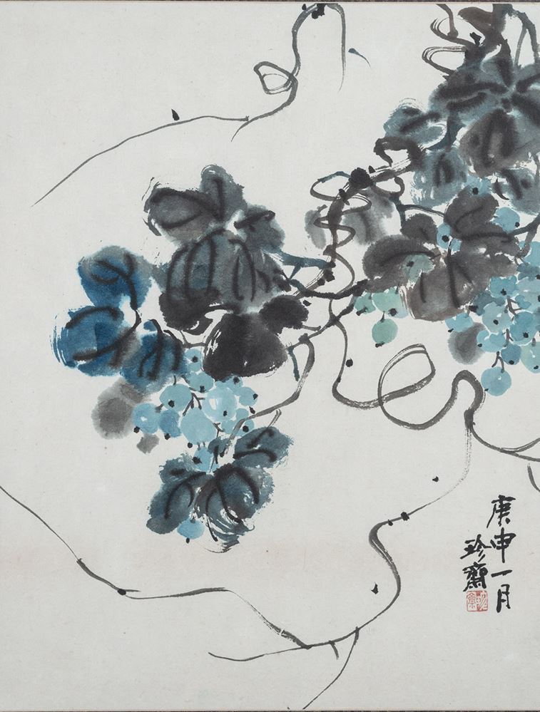 <b>AN INK PAINTING OF GRAPES</b>