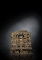 <b>A BRONZE SHRINE WITH A JAIN TIRTHANKARA</b>