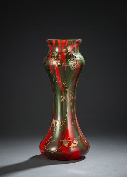 <b>Große Vase mit Chrom-Aventurin-Einschlüssen</b>