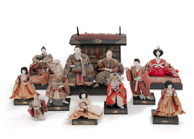 <b>A GROUP OF HINAMATSURI DOLLS 'HINA-NINGYÔ'</b>