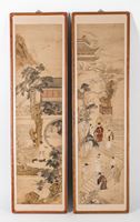 <b>A SET OF SIX ANONYMOUS PAINTINGS DEPICTING MILITARY EXPEDITIONS AND SCHOLAR-OFFICIALS IN LANDSCAPE SETTINGS</b>