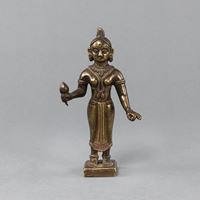 <b>A BRONZE FIGURE OF RADHA</b>