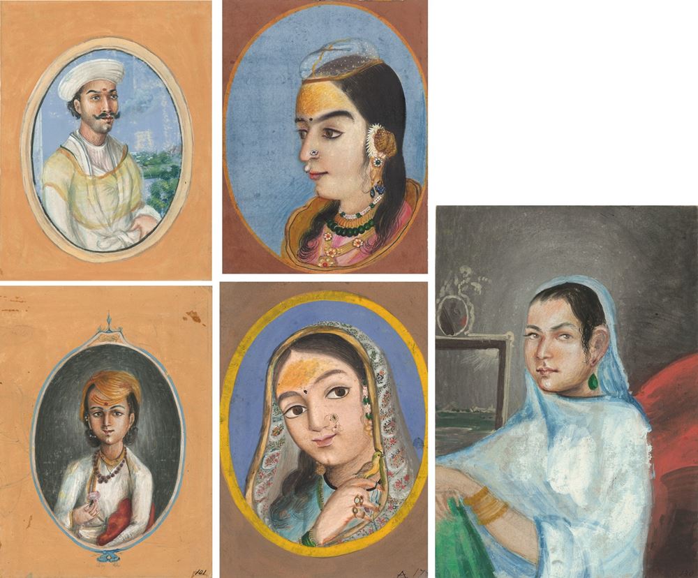 <b>FIVE PORTRAIT PAINTINGS</b>