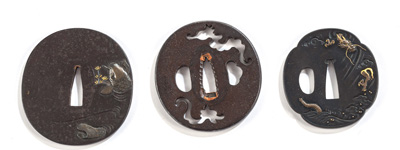 <b>TWO IRON AND A SHAKUDO TSUBA</b>