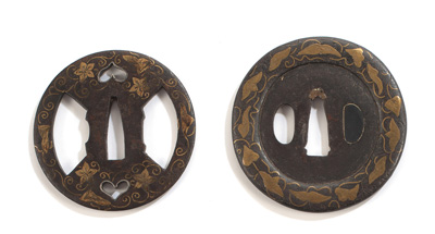 <b>TWO KAGA-YOSHIRO STLYE IRON TSUBA</b>