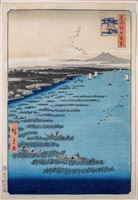 <b>A GROUP OF FIVE OBAN FROM THE 100 FAMOUS VIEWS OF EDO SERIES BY ANDO HIROSHIGE</b>