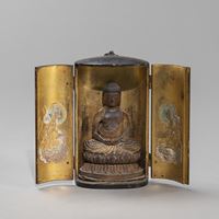 <b>A WOOD AMIDA TRAVELING ALTAR 'ZUSHI'</b>