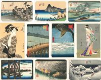 <b>A GROUP OF REPRINTS OF VARIOUS ARTIST'S WOODBLOCK PRINTS</b>