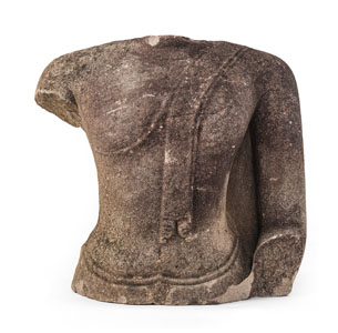 <b>A SANDSTONE TORSO OF BUDDHA SHAKYAMUNI</b>