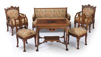 <b>A SET OF WOOD FURNITURE</b>