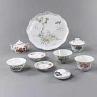 <b>A GROUP OF FAMILLE ROSE PORCELAIN BOWLS AND DISHES</b>