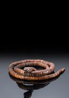 <b>A WOOD ARTICULATED MODEL OF A SNAKE</b>