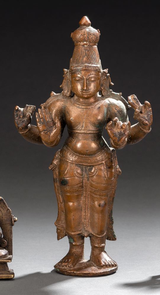 <b>A BRONZE FIGURE OF SHIVA</b>