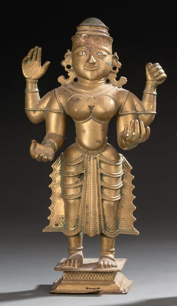 <b>A BRONZE FEMALE DEITY</b>