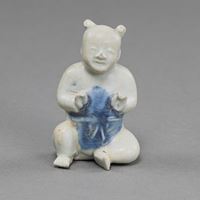 <b>A CAO MAO CARGO PORCELAIN FIGURE OF A BOY</b>