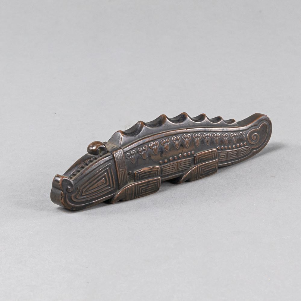 <b>A WOOD BOKUTO (DOCTOR'S SWORD) IN SHAPE OF A CROCODILE</b>