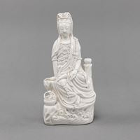<b>A BLANC DE CHINE FIGURE OF GUANYIN</b>