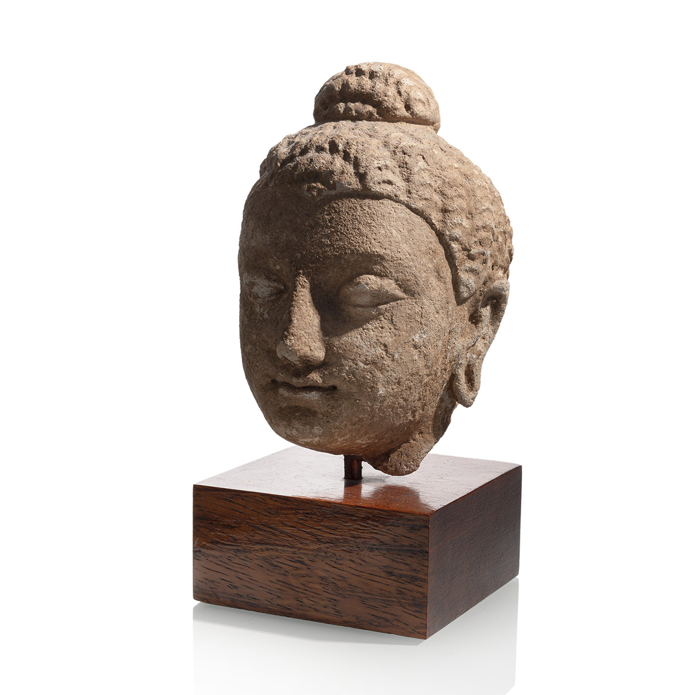 <b>Kopf des Buddha Shakyamuni aus Stuck</b>