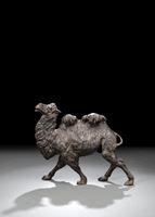<b>A BRONZE MODEL OF A CAMEL STRIDING CAMEL</b>