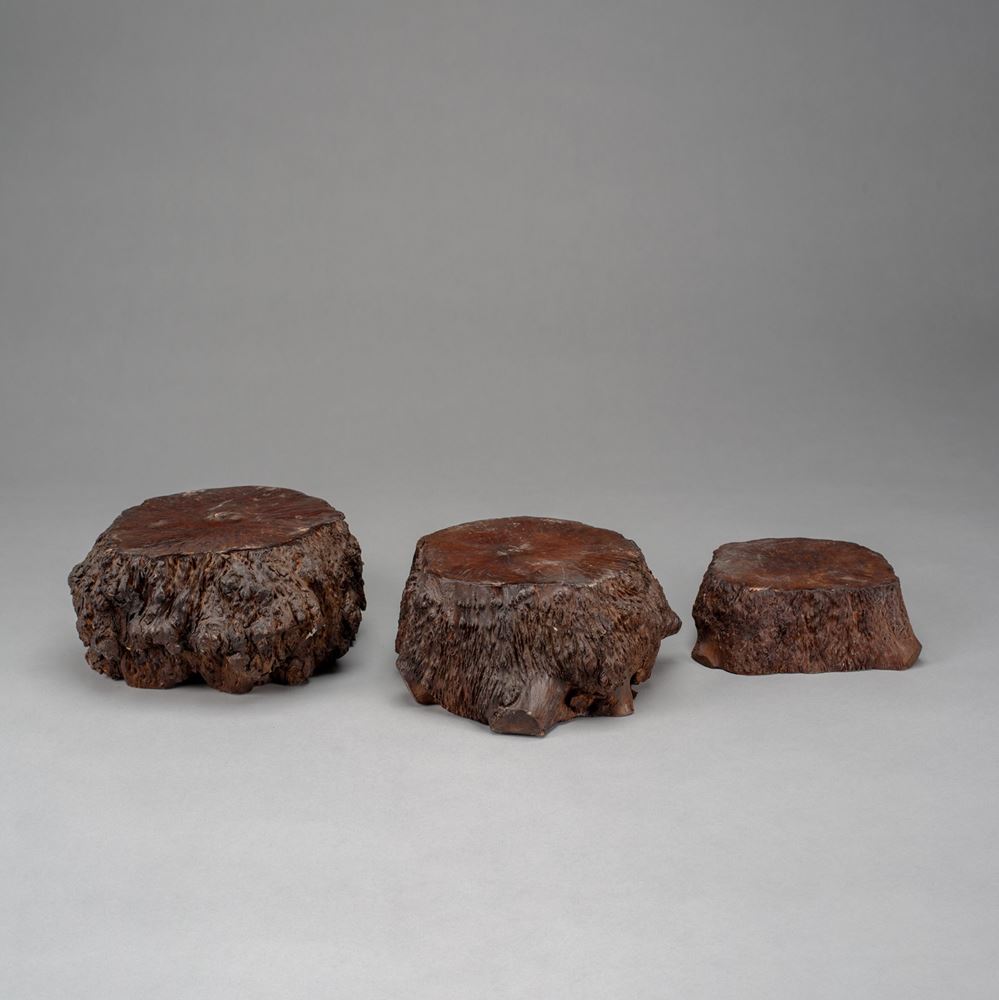 <b>THREE ROOTWOOD STANDS</b>