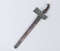 <b>A PARCEL-GILT AND -SILVERED HANDLE KRIS</b>