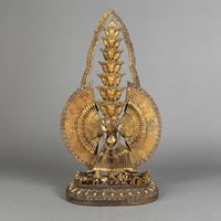 <b>A LARGE PARCEL-GILT BRONZE FIGURE OF SITATAPATRA</b>
