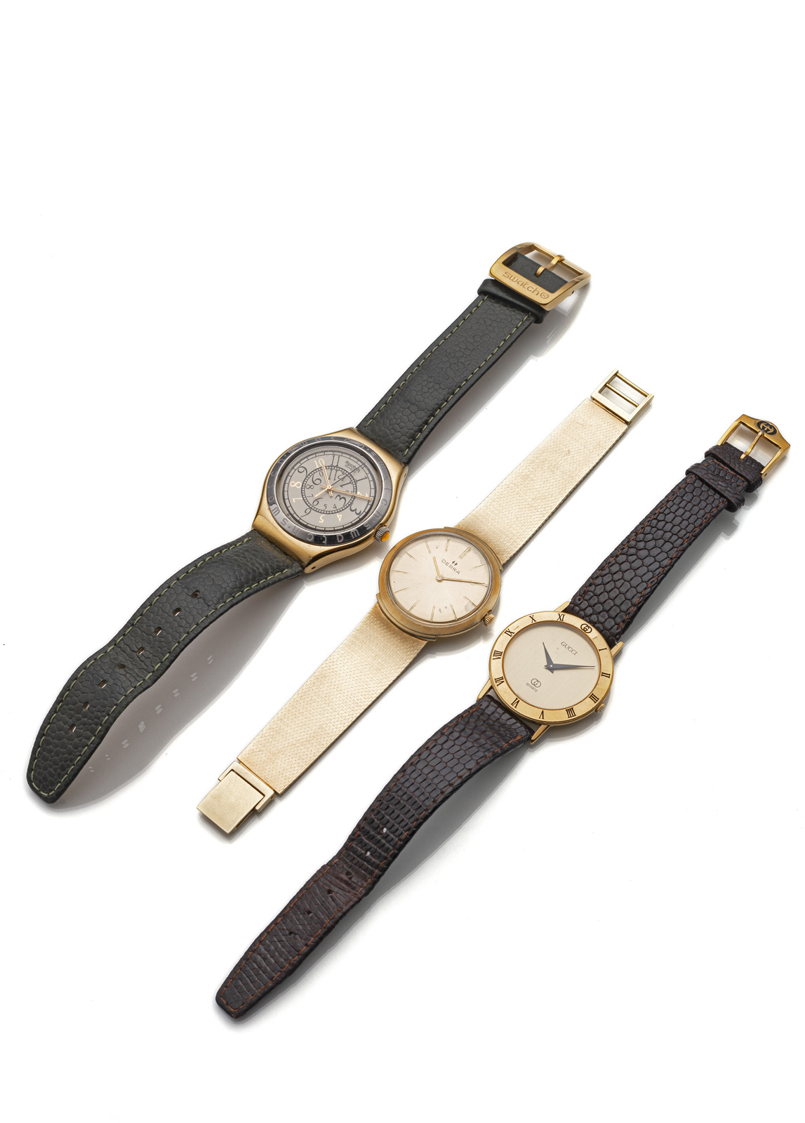 <b>THREE WRIST WATCHES</b>