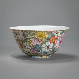 <b>A 'MILLE FLEUR' PORCELAIN BOWL</b>