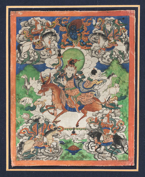 <b>Reformator und Begründer der Gelugpa Tradition, Tsong Khapa und die Kinderbeschützerin Gobiin Lha oder Nor Lha</b>