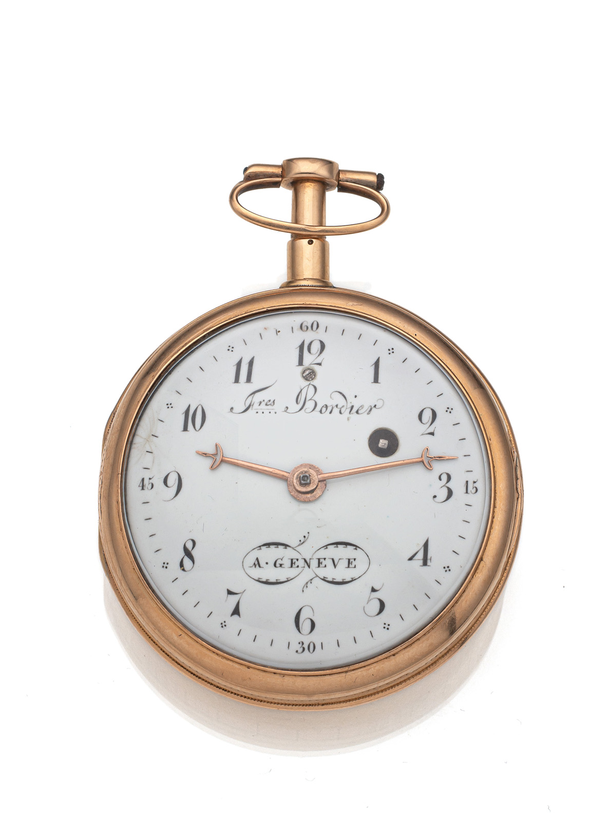 <b>A GOLD POCKET WATCH WITH QUARTER REPETITION</b>