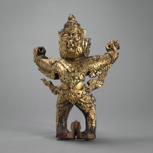 <b>A WOODEN GARUDA WITH LACQUER GILDING</b>