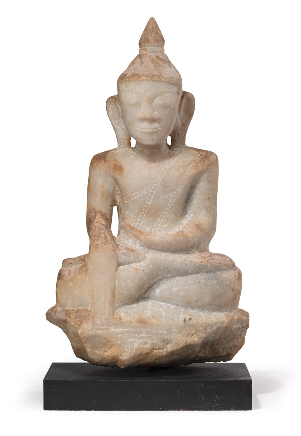 <b>Skulptur des Buddha Shakyamuni aus Alabaster</b>