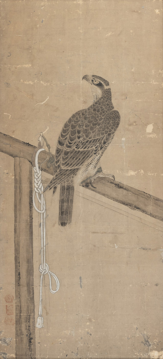 <b>AN ANONYMOUS PAINTING OF A FALCON</b>