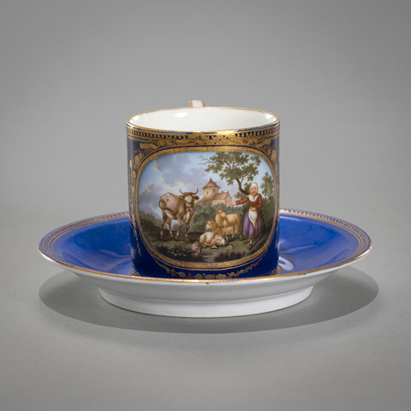 <b>A CUP WITH RURAL SCENE</b>
