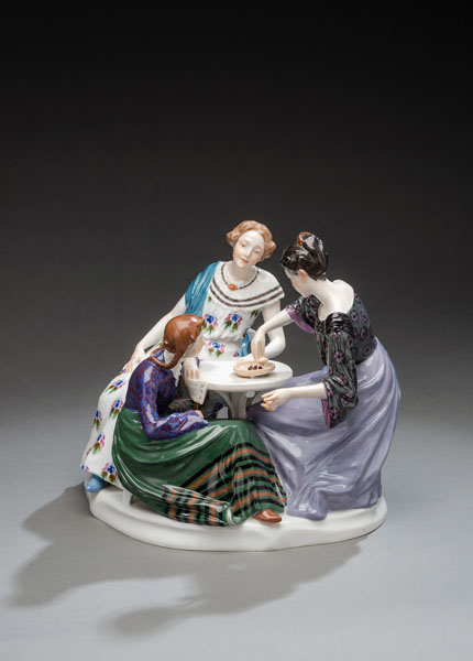 <b>THREE YOUNG WOMEN PLAYING ROULETTE</b>