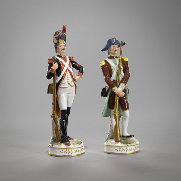 <b>TWO HOECHST PORCELAIN SOLDIERS</b>