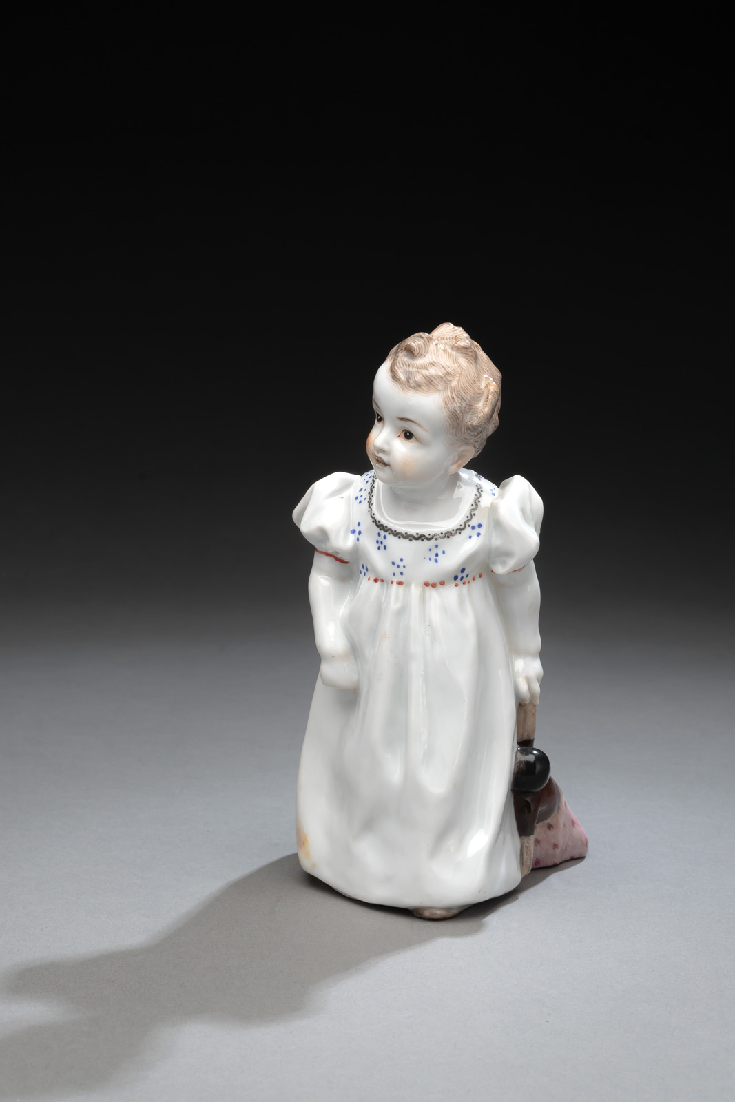 <b>A MEISSEN GIRL WITH A DOLL</b>