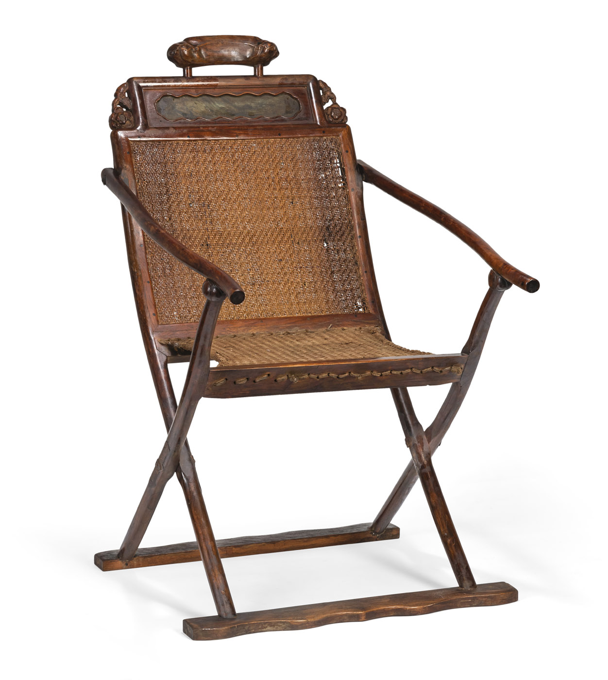 <b>A 'HUANGHUALI' FOLDING CHAIR</b>