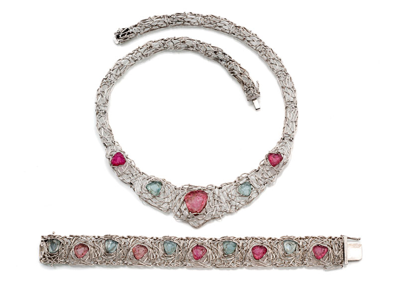 <b>Vintage-Garnitur - Collier und Armband</b>